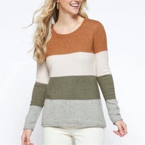Market & Spruce striped sweater 3X